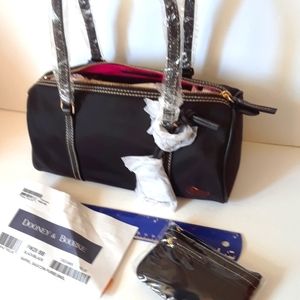 Dooney & Bourke Black Nylon Barrel Bag/Coin Purse Bundle FW20 BB